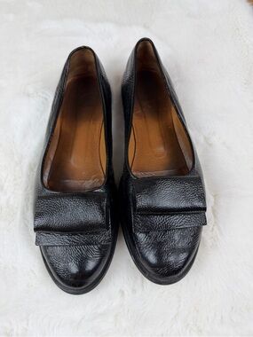Coclico Classic Black Leather Womens Loafers Size 39
